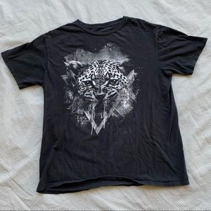 (SOLD) leopard graphic tee